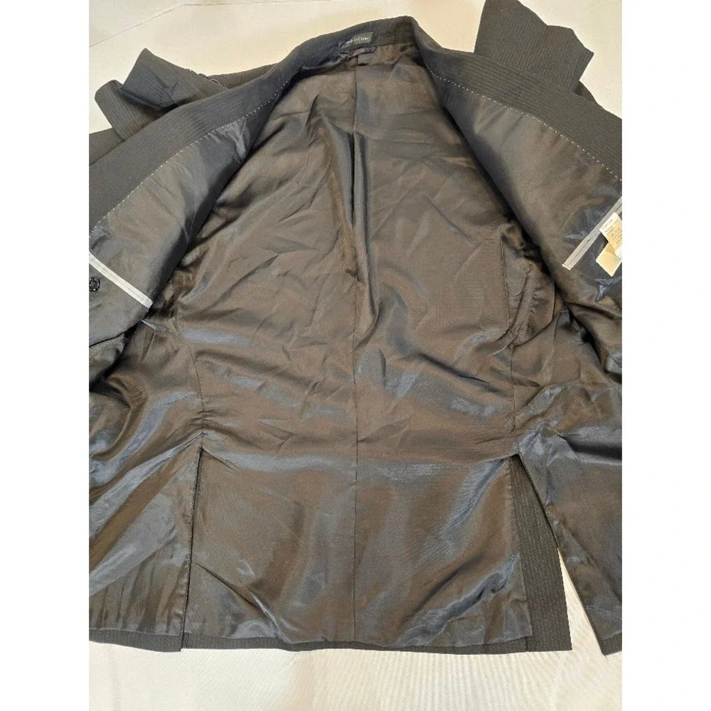 Michael Kors‎ Blazer Sport Coat Two Button Textured Black Size 44S